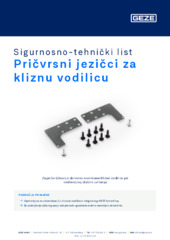 Pričvrsni jezičci za kliznu vodilicu Sigurnosno-tehnički list HR