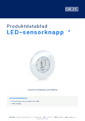 LED-sensorknapp  * Produktdatablad SV