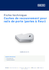 Caches de recouvrement pour rails de porte (portes à fleur) Fiche technique FR