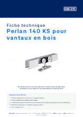 Perlan 140 KS pour vantaux en bois Fiche technique FR