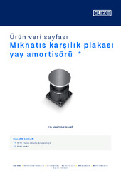 Mıknatıs karşılık plakası yay amortisörü  * Ürün veri sayfası TR