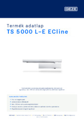 TS 5000 L-E ECline Termék adatlap HU