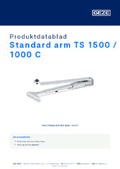 Standard arm TS 1500 / 1000 C Produktdatablad NB