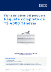 Paquete completo de TS 4000 Tándem Ficha de datos del producto ES