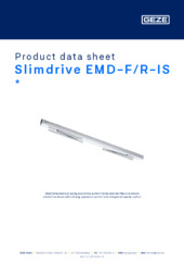 Slimdrive EMD-F/R-IS  * Product data sheet EN