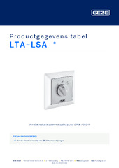 LTA-LSA  * Productgegevens tabel NL