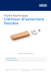 Limiteur d'ouverture flexible Fiche technique FR