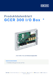 GCER 300 I/O Box  * Produktdatenblatt DE