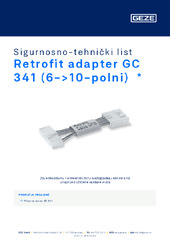 Adapter za naknadnu ugradnju GC 341 (6->10 polni)  * Sigurnosno-tehnički list HR