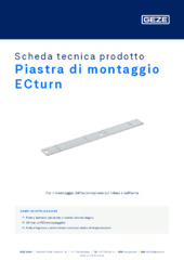 Piastra di montaggio ECturn Scheda tecnica prodotto IT