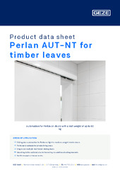 Perlan AUT-NT for timber leaves Product data sheet EN
