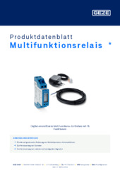 Multifunktionsrelais  * Produktdatenblatt DE