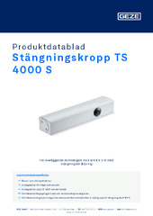Stängningskropp TS 4000 S Produktdatablad SV