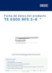 TS 5000 RFS 3-6  * Ficha de datos del producto ES
