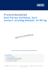Sett Perlan SoftStop, kort variant, ensidig dempet, til 80 kg Produktdatablad NB