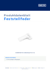Feststellfeder Produktdatenblatt DE