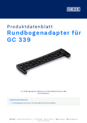 Rundbogenadapter für GC 339 Produktdatenblatt DE