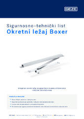 Okretni ležaj Boxer Sigurnosno-tehnički list HR
