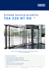 TSA 325 NT GG  * Scheda tecnica prodotto IT