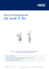 IQ lock C DL Karta katalogowa PL