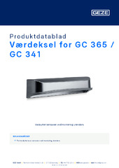 Værdeksel for GC 365 / GC 341 Produktdatablad NB