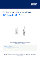 IQ lock M  * Scheda tecnica prodotto IT