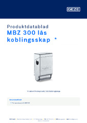 MBZ 300 lås koblingsskap  * Produktdatablad NB