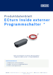 ECturn Inside externer Programmschalter  * Produktdatenblatt DE