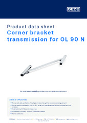 Corner bracket transmission for OL 90 N Product data sheet EN