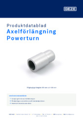 Axelförlängning Powerturn Produktdatablad SV