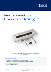 Fräsvorrichtung  * Produktdatenblatt DE