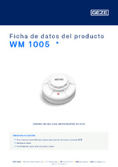 WM 1005  * Ficha de datos del producto ES