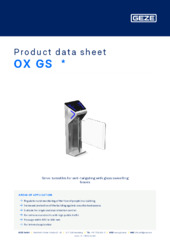 OX GS  * Product data sheet EN