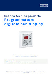 Programmatore digitale con display Scheda tecnica prodotto IT