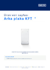 Arka plaka KFT  * Ürün veri sayfası TR