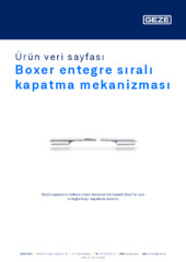 Boxer entegre sıralı kapatma mekanizması Ürün veri sayfası TR