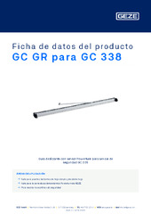 GC GR para GC 338 Ficha de datos del producto ES