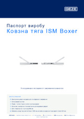 Ковзна тяга ISM Boxer Паспорт виробу UK