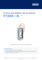 FT200--B  * Ficha de dados de produto PT