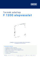 F 1200 alapvasalat Termék adatlap HU