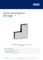 PT 63  * Karta katalogowa PL