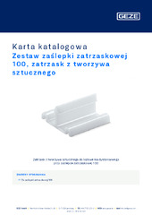 Zestaw zaślepki zatrzaskowej 100, zatrzask z tworzywa sztucznego Karta katalogowa PL