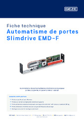 Automatisme de portes Slimdrive EMD-F Fiche technique FR