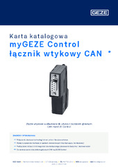myGEZE Control łącznik wtykowy CAN  * Karta katalogowa PL