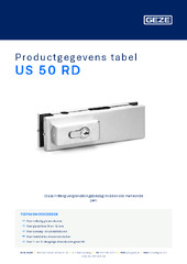 US 50 RD Productgegevens tabel NL