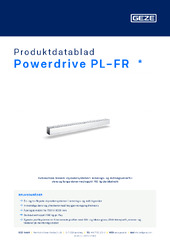 Powerdrive PL-FR  * Produktdatablad NB