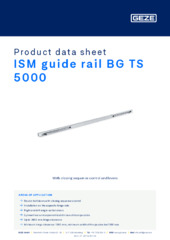 ISM guide rail BG TS 5000 Product data sheet EN