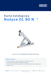 Nożyce OL 90 N  * Karta katalogowa PL