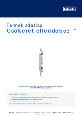 Csőkeret ellendoboz  * Termék adatlap HU