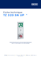 TZ 320 SN UP  * Fiche technique FR